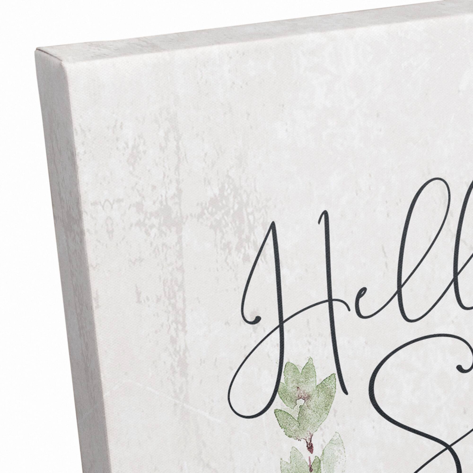 Hello Spring Bee 11" x 14" Canvas Wall Art